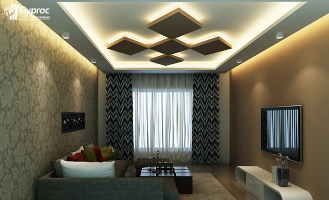 False Ceiling Designs For Living Room | Saint-Gobain Gyproc India
