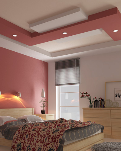 Designer False Ceiling Ideas Designs For Bedroom Saint Gobain Gyproc - Decorative Bedroom Ceiling Ideas