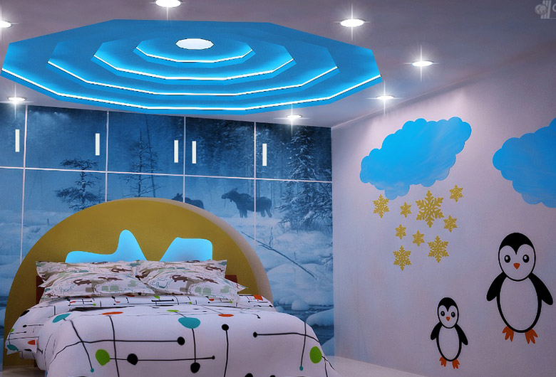 Kids bedroom false ceiling
