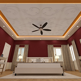 False Ceiling Design For Modern Bedroom - Gyproc