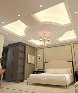 Modern False Ceiling For Bedroom - Gyproc