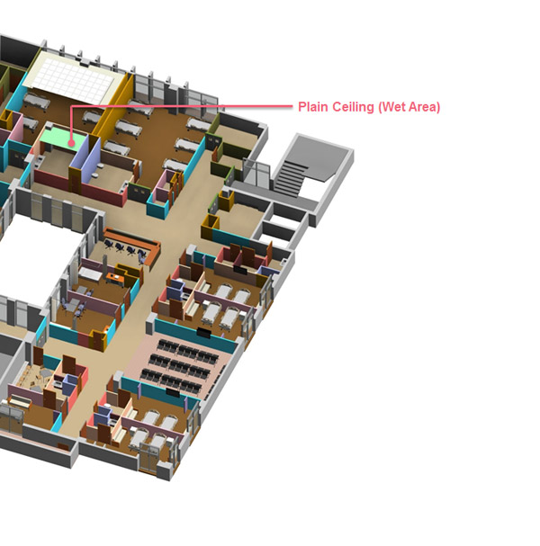 Healthcare POP Design - Plain Ceiling