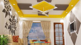 Fall Ceiling Design for Small Bedroom - Gyproc