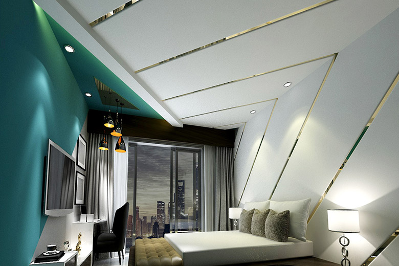 Download Modern False Ceiling Design Bedroom
 Background