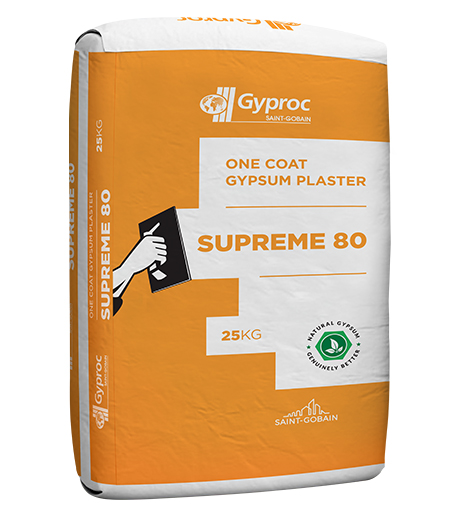 Gyproc supreme 80 plaster