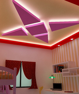 False Ceiling Design for Small Bedroom - Gyproc