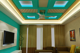 False Ceiling Designs for Living Room - Gyproc